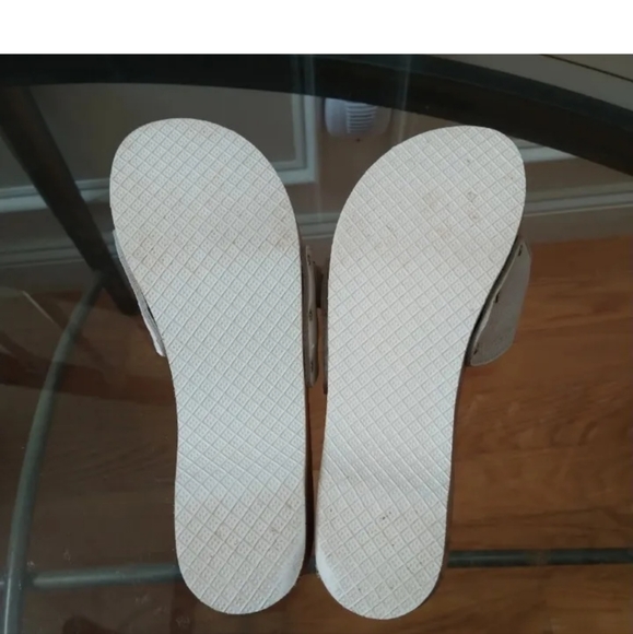 BURBERRY Nova Check Wooden Clog Buckle Slide Sandals Women's 38 White Leather - Picture 9 of 12